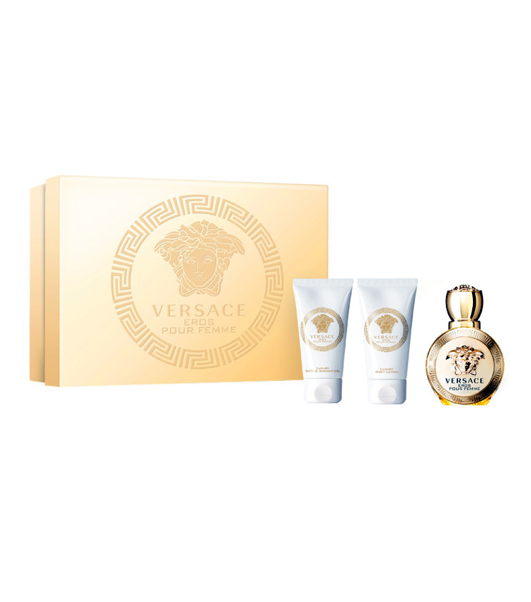 Cofanetto donna VERSACE EROS POUR FEMME edp 50ml + shower gel 50ml + body  lotion 50ml - Profumeria Online