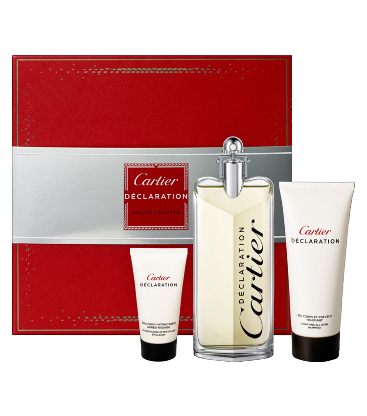 Cofanetto uomo CARTIER DECLARATION edt 100ml + emulsione dopobarba 50ml +  shower gel 100ml - Profumeria Online