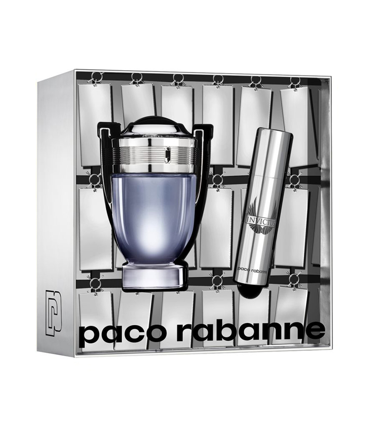 Cofanetto uomo INVICTUS PACO RABANNE edt 50ml + edt 10ml - Profumeria Online