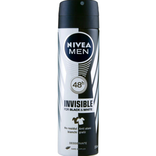 NIVEA MEN INVISIBLE FOR BLACK E WHITE deodorante spray 150ml