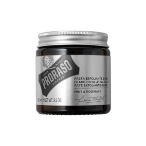 PRORASO Pasta esfoliante scrub barba e viso 100ml - menta e rosmarino