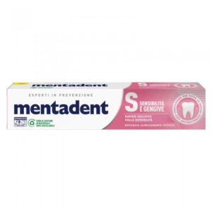 Stock 12pz MENTADENT SENSITIVE dentifricio denti e gengive sensibili 75ml