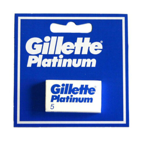 5 lame di ricambio GILLETTE PLATINUM ricariche rasoio