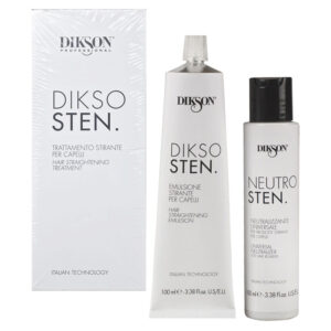 DIKSON DIKSOSTEN Trattamento stirante per capelli emulsione lisciante 100ml + neutralizzante 100ml