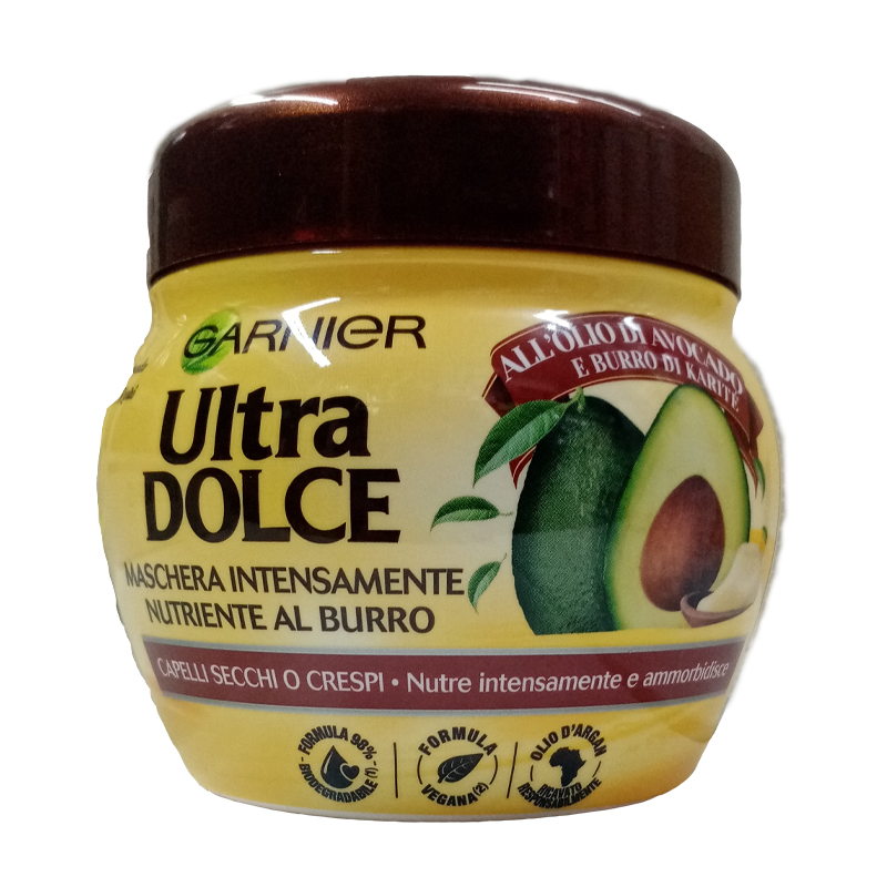 (image for) GARNIER ULTRA DOLCE Maschera intensamente nutriente per capelli secchi o crespi 300ml