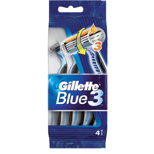4 lamette tre lame GILLETTE BLUE 3 usa e getta