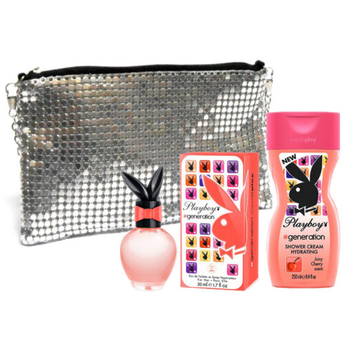Cofanetto donna PLAYBOY GENERATION edt 50ml + shower gel 250ml + borsetta