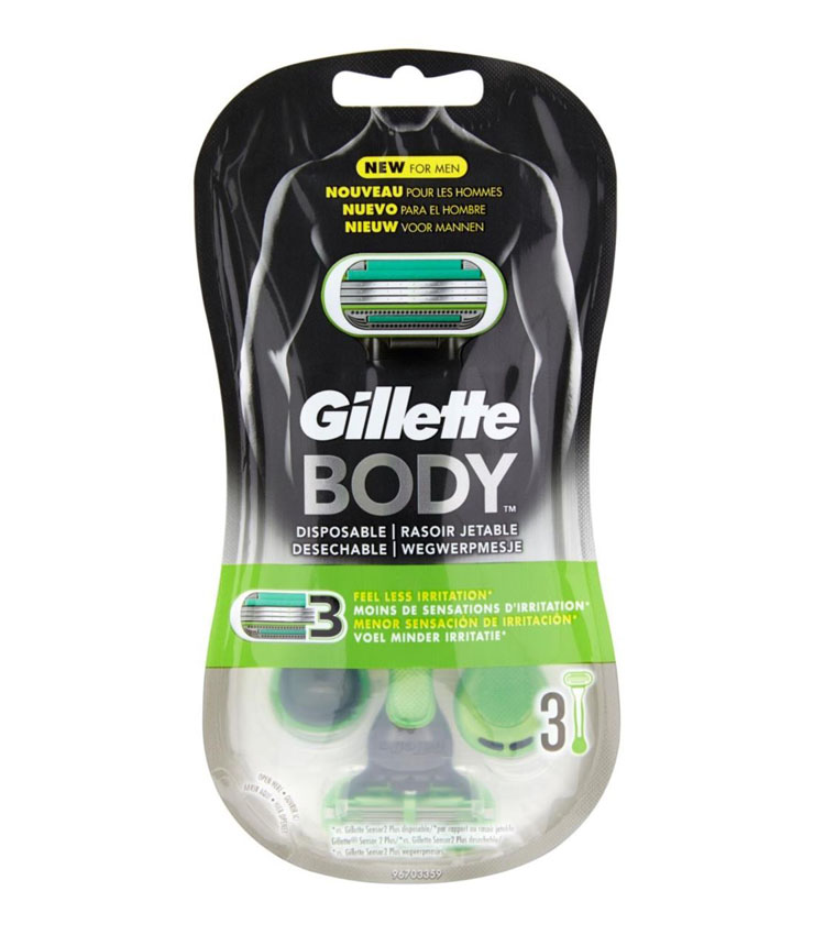 3 lamette tre lame GILLETTE BODY usa e getta