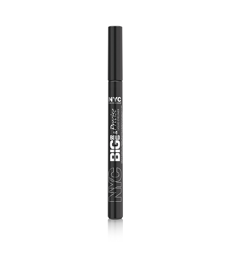 NYC BIG BOLD & PRECISE Eyeliner Liquido extra black/extra nero