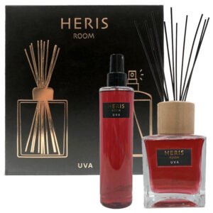 PLATINUM HERIS ROOM UVA Cofanetto Profumatore Ambiente spray 250ml + bamboo 250ml