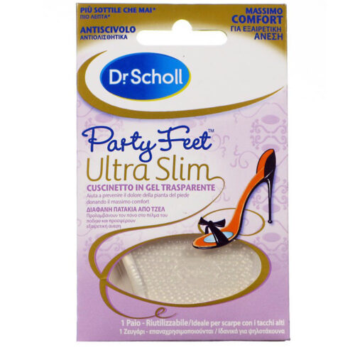 SCHOLL PARTY E FEET Ultra Slim cuscinetto in gel trasparente 1 paio