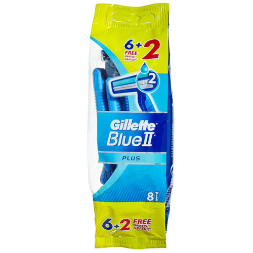 8 lamette due lame GILLETTE BLUE 2 PLUS usa e getta
