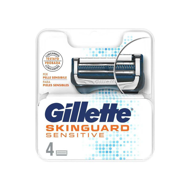 GILLETTE SKINGUARD SENSITIVE Testine di ricambio rasoio 2 lame - 4 pezzi
