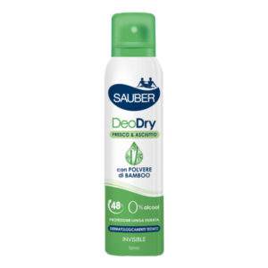SAUBER DEODRY deodorante spray protezione lunga durata 150ml