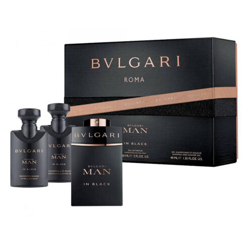 Cofanetto uomo BULGARI MAN IN BLACK edp 60ml + after shave balm 40ml + shampoo and shower gel 40ml