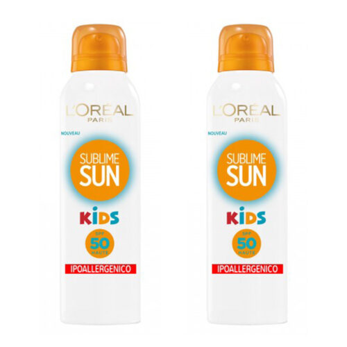 2pz L'OREAL SUBLIME SUN KIDS IP 50 spray protezione bambini alta 150ml