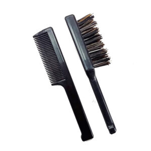 Set PETTINE E SPAZZOLA NERO PER BARBA E BAFFI