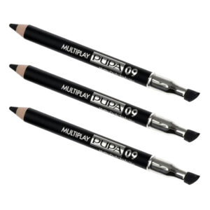 Stock 3pz PUPA MULTIPLAY 09 Matita occhi triplo uso - nero