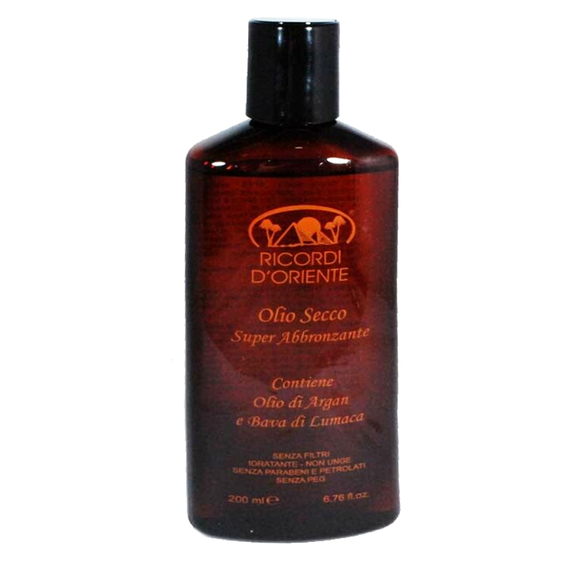 RICORDI D'ORIENTE Olio Superabbronzante Olio di Argan e Bava di Lumaca 200 ml
