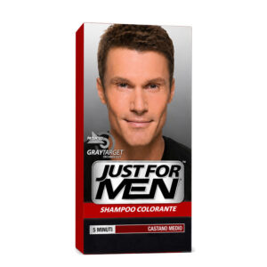 JUST FOR MEN Shampoo colorante capelli uomo - Castano Medio