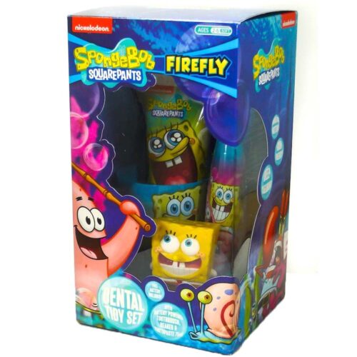 SPONGEBOB FIREFLY spazzolino elettrico + dentifricio 75ml + bicchiere