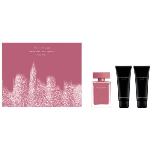 Cofanetto donna NARCISO RODRIGUEZ FOR HER FLEUR MUSC edp 50ml + shower gel 75ml + body lotion 75ml