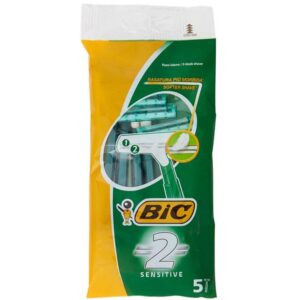 5 lamette due lame BIC 2 SENSITIVE usa e getta