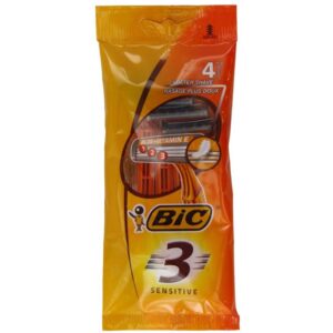 4 lamette tre lame BIC 3 SENSITIVE usa e getta