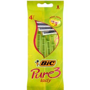 4 lamette tre lame BIC PURE 3 LADY usa e getta