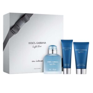 Cofanetto uomo DOLCE & GABBANA LIGHT BLUE EAU INTENSE edp 100ml + shower gel 50ml + after shave balm 75ml