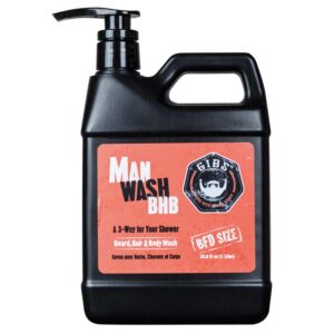 GIBS MAN WASH BHB Shampoo per Barba Capelli e Corpo 1lt