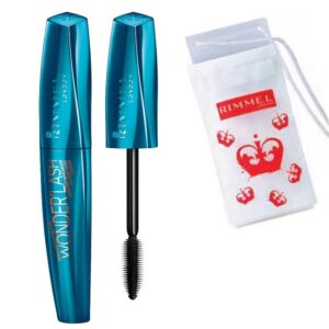 RIMMEL WONDER'FULL WATERPROOF Mascara Occhi con olio di argan black/nero 11ml + OMAGGIO