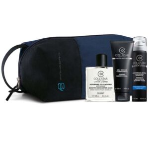 Cofanetto uomo COLLISTAR dopobarba pelli sensibili 100ml + schiuma da barba 75ml + gel doccia 100ml + beauty Piquadro