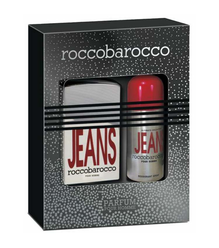 Cofanetto uomo ROCCOBAROCCO JEANS POUR HOMME edt 75ml + deodorante spray  150ml - Profumeria Online