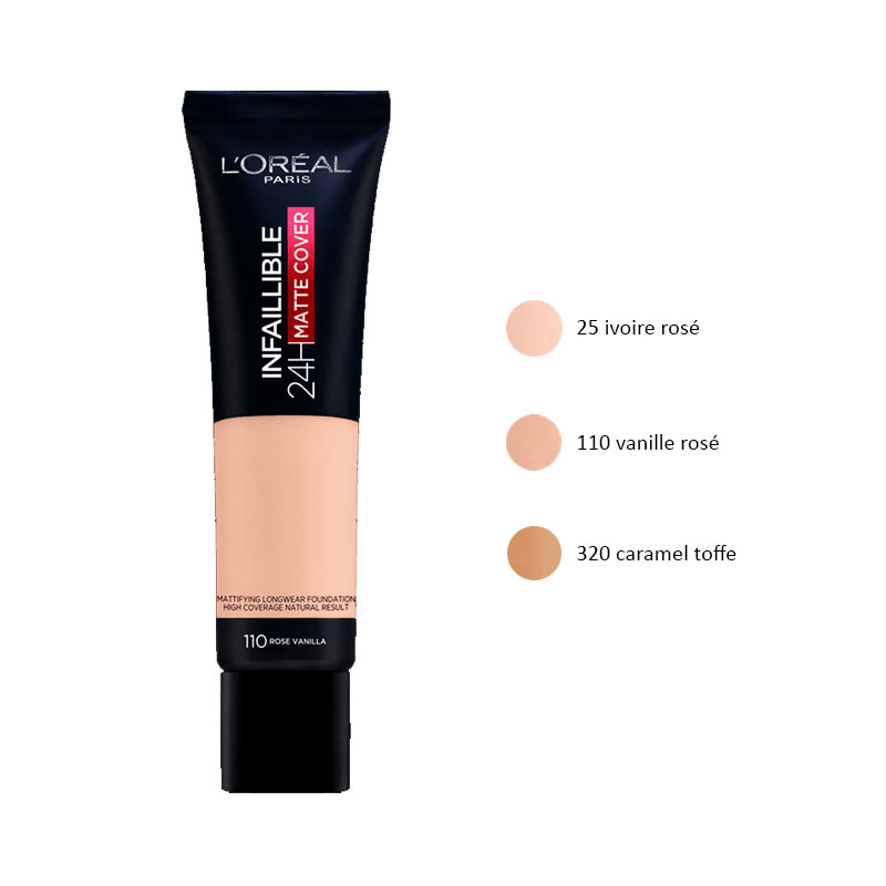 L’OREAL INFAILLIBLE 24h FRESH WEAR Fondotinta matte no transfer 30ml
