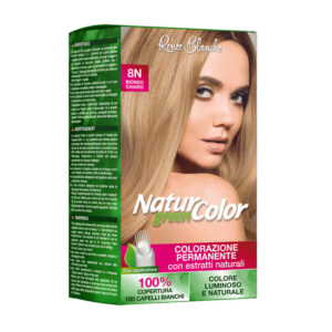 RENÉE BLANCHE NATUR GREEN COLOR colorazione permanente capelli - 8N Biondo Chiaro