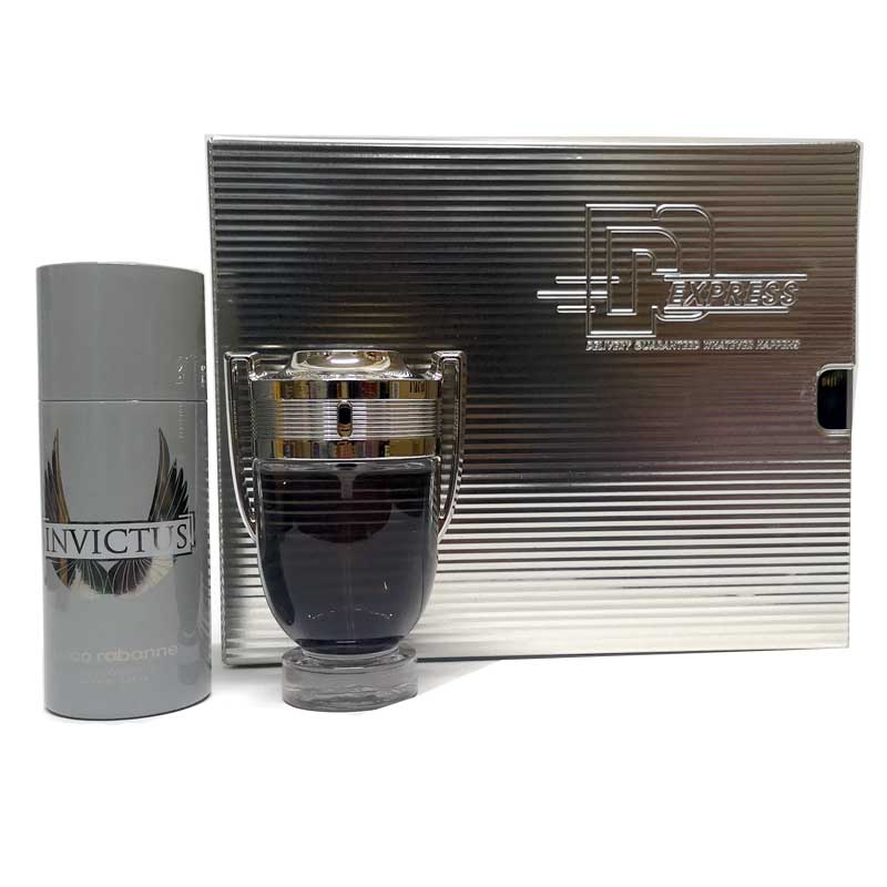 Cofanetto uomo INVICTUS PACO RABANNE edt 100ml + deodorante spray 150ml