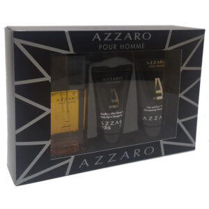 Cofanetto uomo Azzaro POUR HOMME edt 30ml + after shave balm + hair and Body Shampoo 50ml
