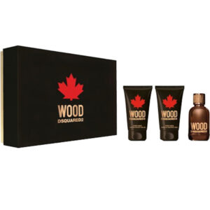 Cofanetto uomo WOOD DSQUARED² POUR HOMME edt 50ml + AfterShave Balm 50 ml +Shower Gel 50ml