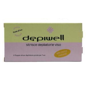 6 doppie strisce depilatorie DEPIWELL pronte all'uso per VISO