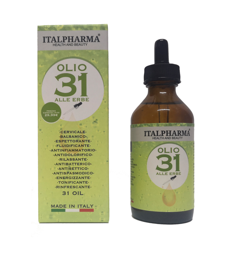 ITALPHARMA Olio 31 Alle Erbe per Massaggio 100ml