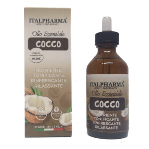ITALPHARMA Olio Essenziale COCCO per Massaggio Nutriente Tonificante Rinfrescante Rilassante 100ml