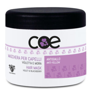 LINEA ITALIANA COE Maschera Antigiallo VIOLETTA e MORA per Capelli 500ml
