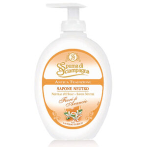 Spuma di Sciampagna SAPONE LIQUIDO Neutro Fiori d'Arancio Antibatterico 250ml
