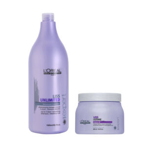 Stock 2pz L’OREAL Professionnel Serie Expert Liss Ultime Shampoo 1500ML + MASCHERA LISS ULTIME 500 ML.