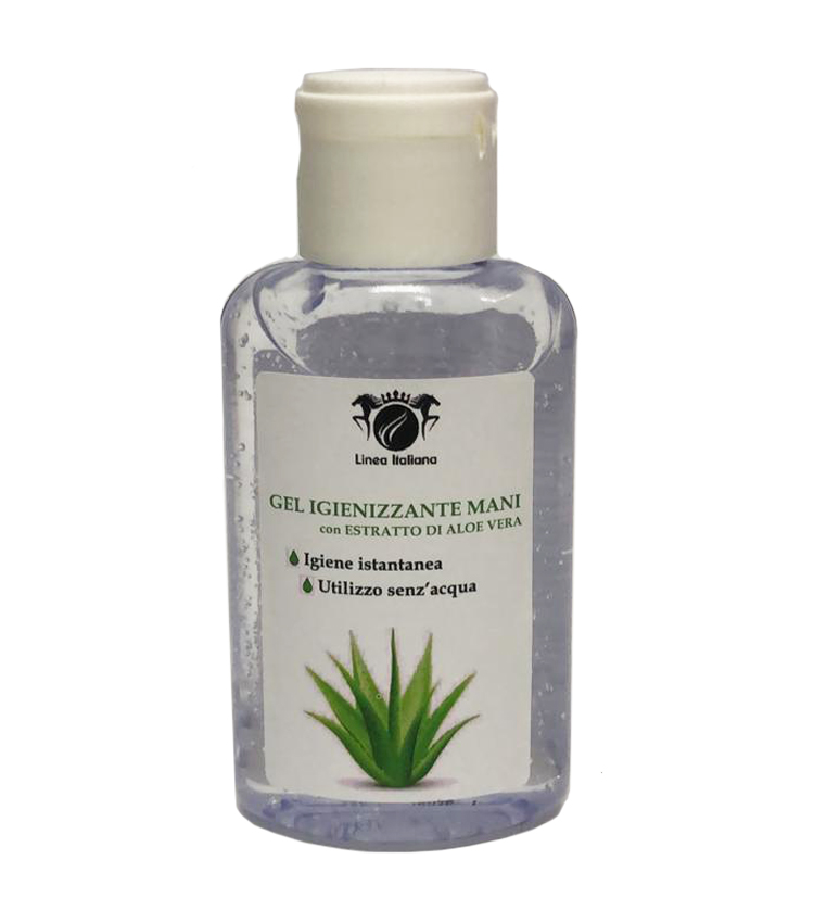 Linea Italiana GEL IGIENIZZANTE MANI con estratto di ALOE VERA 80ml