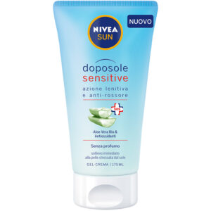 NIVEA SUN Doposole Sensitive GEL CREMA Azione Lenitiva Aloe Vera BIO 175ml