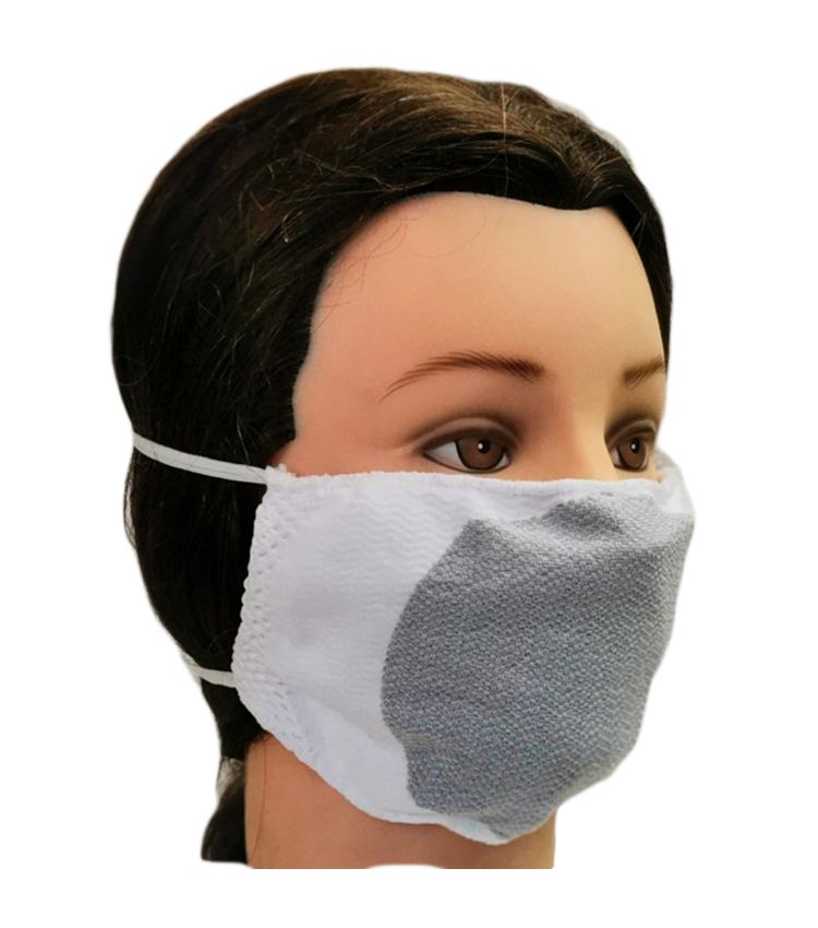 Mascherina Protettiva Filtrante Antistatica ed Idrorepellente in Carbonio - Lavabile 10 cicli