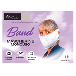 AIRCLEAN BAND Mascherine MONOUSO Dispositivo Medico Classe 1 - 20pz