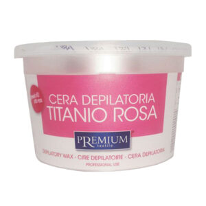 PREMIUM TEXTILE Cera Depilatoria Liposolubile anche in Microonde 350ml - TITANIO ROSA